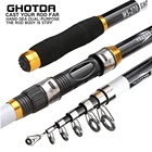 Телескопическая рыболовная удочка из твердого углеродного волокна, 2,1-3,6 м