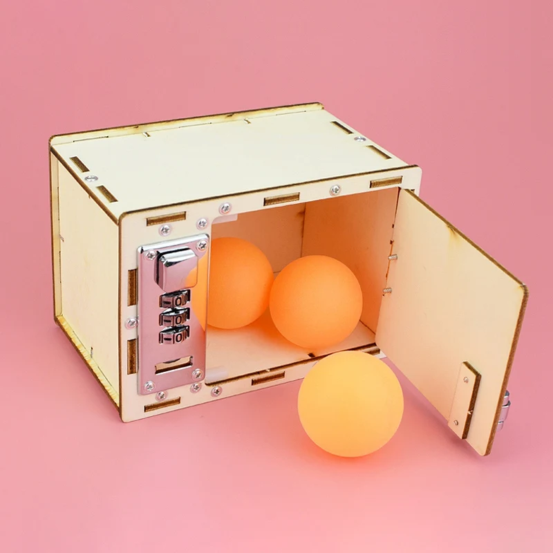 DIY деревянная коробка с паролем модель строительные наборы детские игрушки для