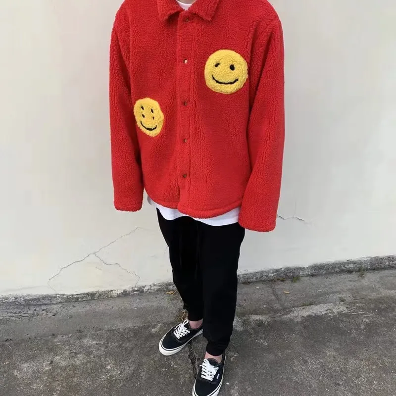 Новинка CPFM. XYZ куртка для мужчин и женщин высокое качество Smiley Face теплый зеленый красный синий Kanye CPFM. XYZ куртки пальто