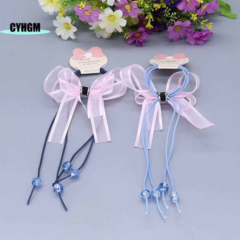 wholesale New Fashion silk elastic scrunchies headwear ladies hair rubber band women's hanfu accessory D07-4 | Аксессуары для