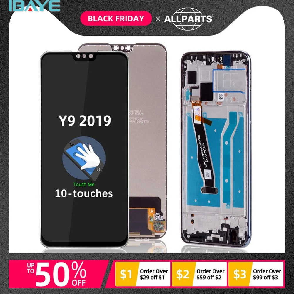 Оригинал ААА для huawei Y9 2019 ЖК дисплей Дисплей сенсорный экран замены наслаждаться