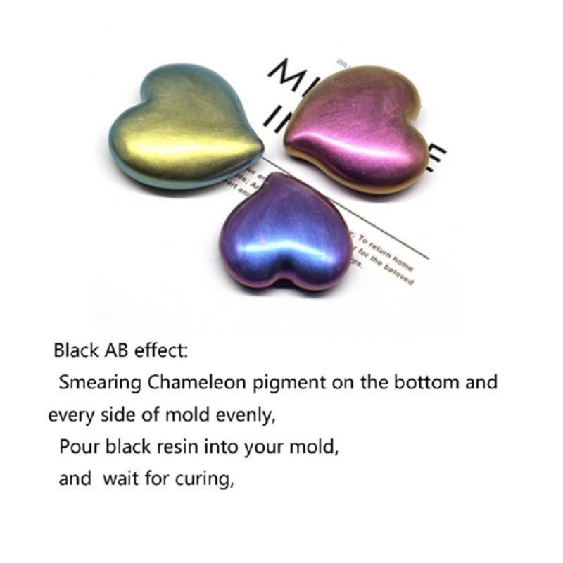

8 Colors Magic Resin Pigment Rainbow Pearl Powder Epoxy Mold Glitter Colorant B36D