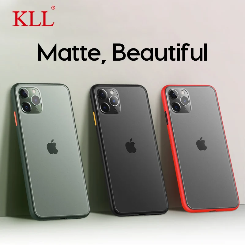 Матовый Прозрачный чехол для iPhone 11 12 Pro X Xs Max XR ультратонкие матовые телефонные