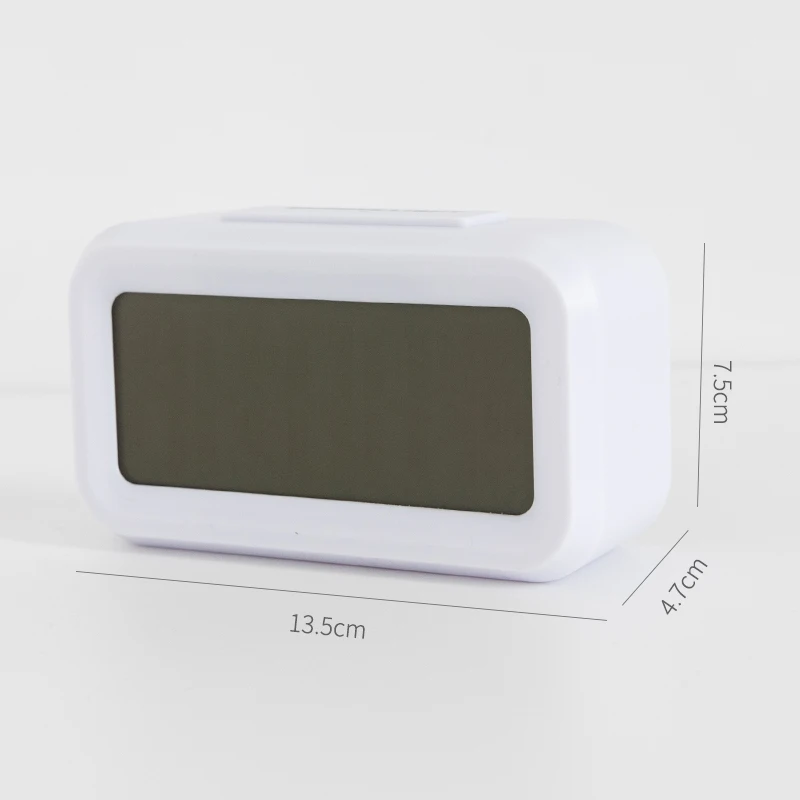 Настольный будильник с регулировкой яркости современные большие цифры восход