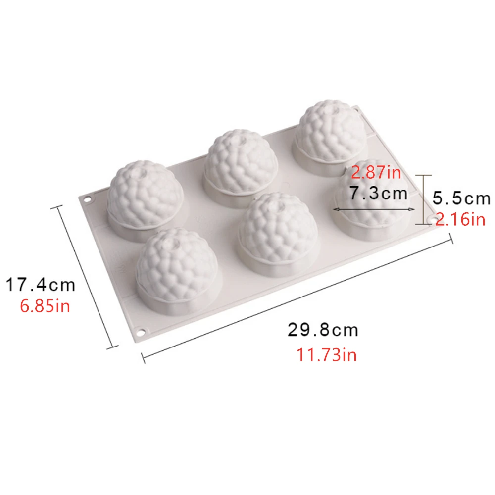 4/6 Cavity Cactus Silicone Mousse Cake Mould Bayberry Fruit Dessert Mold Decorating Tools | Дом и сад
