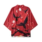 Кимоно в японском стиле самурая, одежда для осени и весны, кардиган, кимоно японский стиль, высококачественная повседневная Уличная одежда