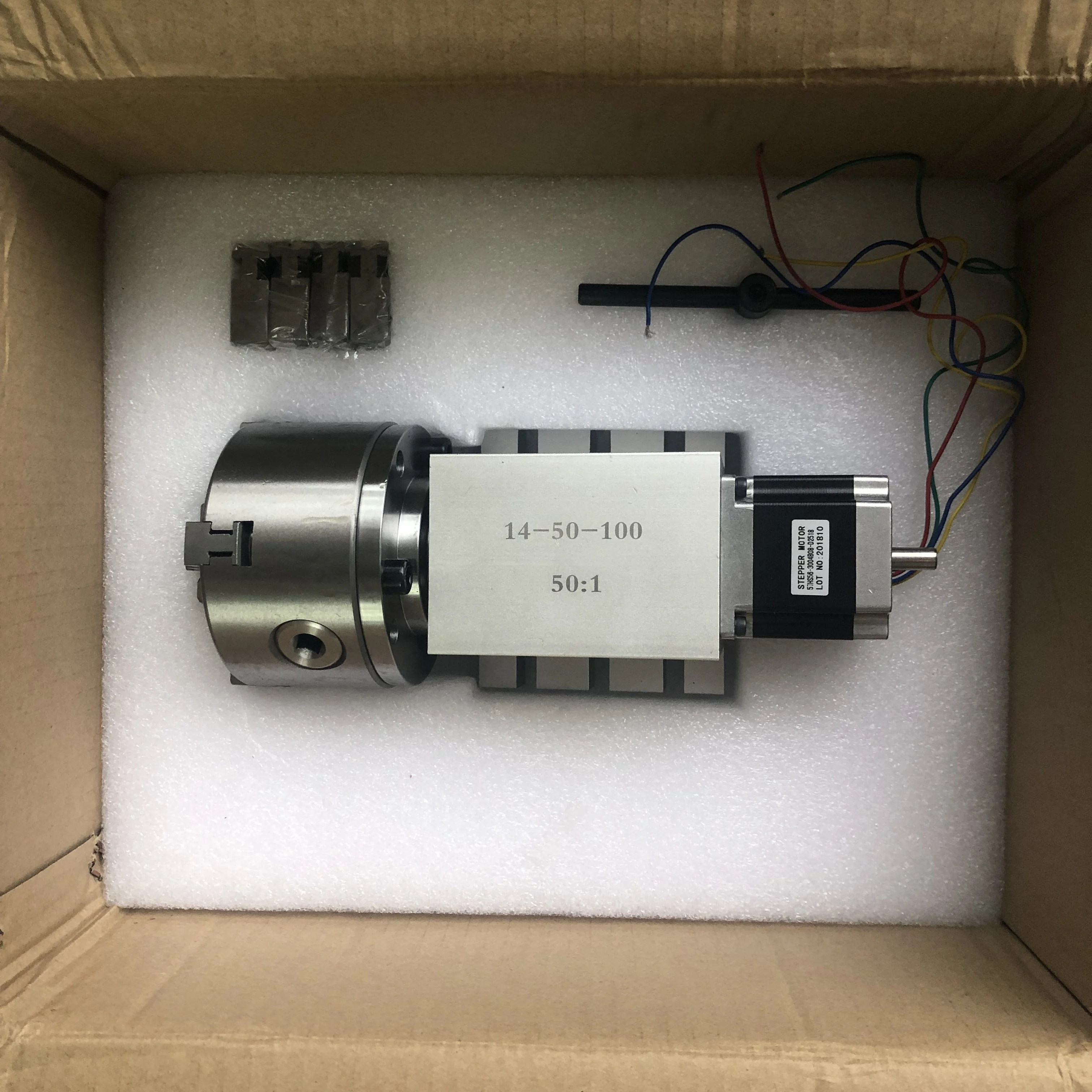 Бесплатная доставка 50:1 4-осевой ЧПУ с бесступенчатой редукционной коробкой для