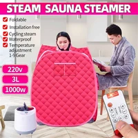 1000w 3l foldable portable indoor steam sauna room tent loss weight slimming skin spa detox therapy sauna cabin generator