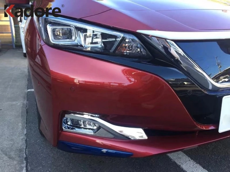 Для Nissan Leaf 2017 2018 2019 ABS хром передние противотуманные фары чехол на переднюю