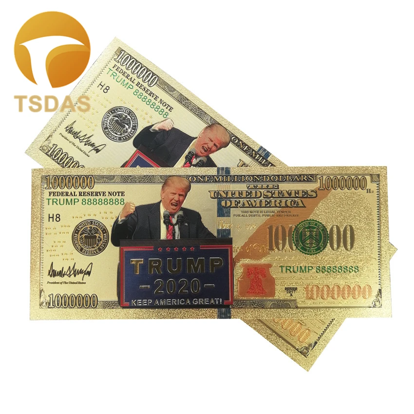 Новые товары для банкнот 10 шт./лот американские банкноты США Трамп 1 миллион