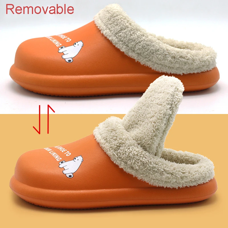 2020 зимние хлопковые домашние тапочки унисекс женские с мультяшным рисунком и
