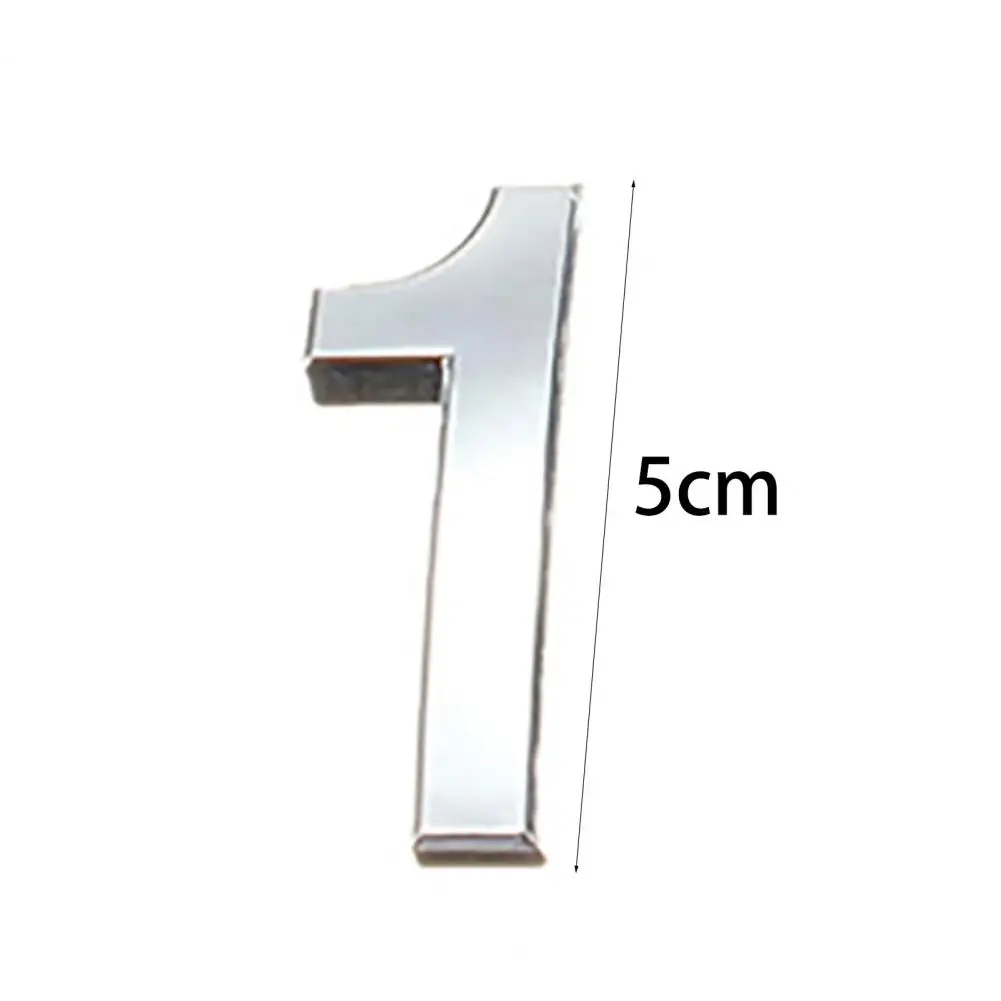 

Digit Sticker Polished Number Pattern Nickel Plated Plate Sign Number Decal Hotel house number digital number plate