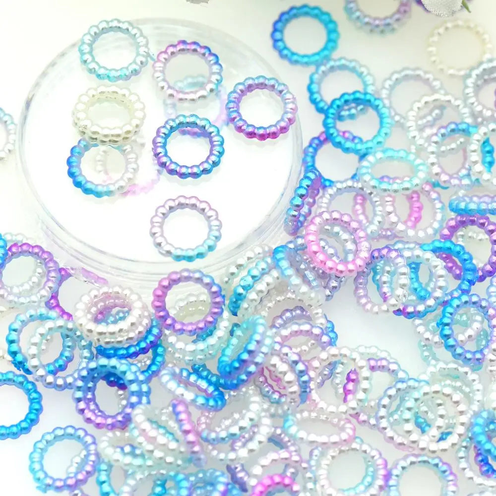 Случайно смешанные звезды Луна кольцо единорог Цвет ABS жемчуг | Скрапбукинг