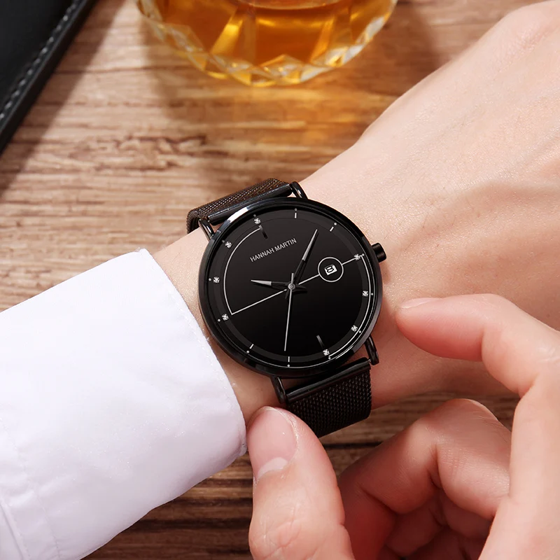 

Men Watch Date Top Brand Luxury Japan Movement Quartz Casual Sport Stainless Steel Ultra Thin Waterproof Watch Relogio Masculino