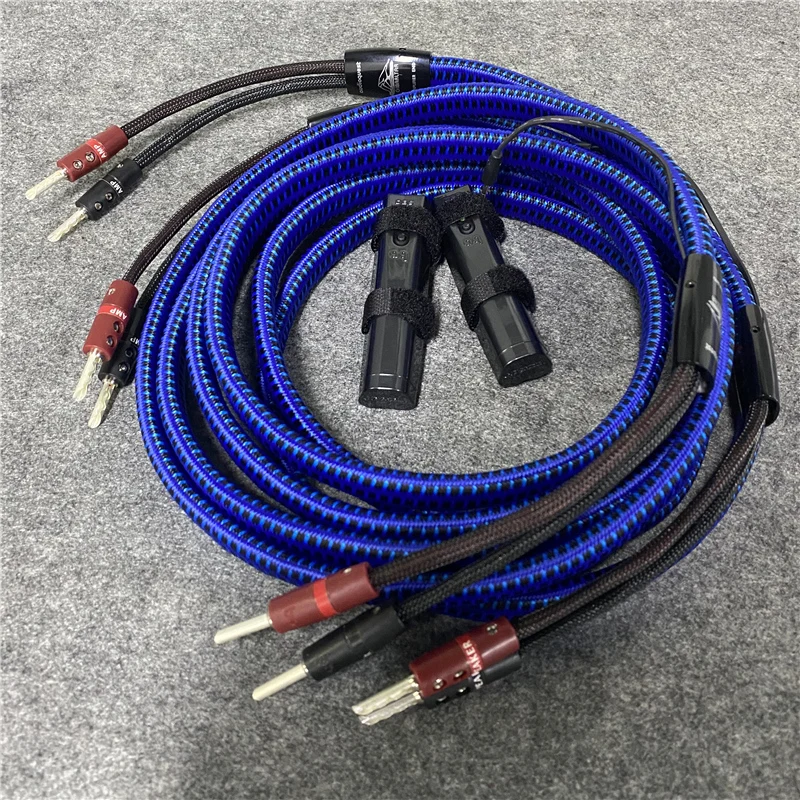 Пара аудиофильских Гибралтарских динамиков Серебряный банановый кабель 72 в DBS