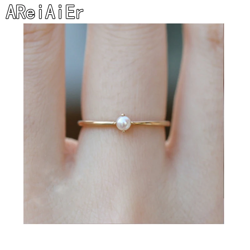 Женские Маленькие кольца элегантные золотистые Подарок на годовщину ювелирные