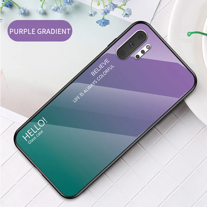 Smartphone Cover Case For Galaxy S10E S10 Lite (5G) S9 S8 Plus S7 Edge Rainbow Glass Samsung Note 10 Pro 9 8 Back Capa |