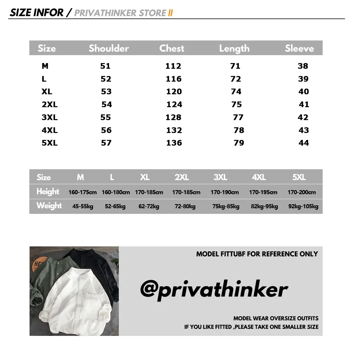 Мужская Уличная рубашка Privathinker повседневная хлопковая льняная большого размера