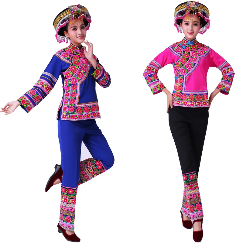 Женская одежда с вышивкой hmong этническая женская костюм Мяо яркая для праздников