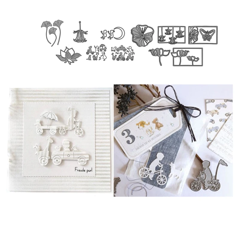 Новое поступление 2020 набор цветов трафареты для резки металла скрапбукинга