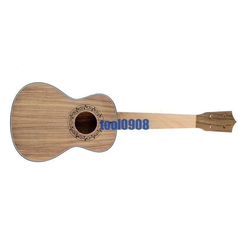 23 дюйма Ukulele Luther DIY KIT тело концерта + шея колышки Струны гриф и т. Д. Комплект Белый