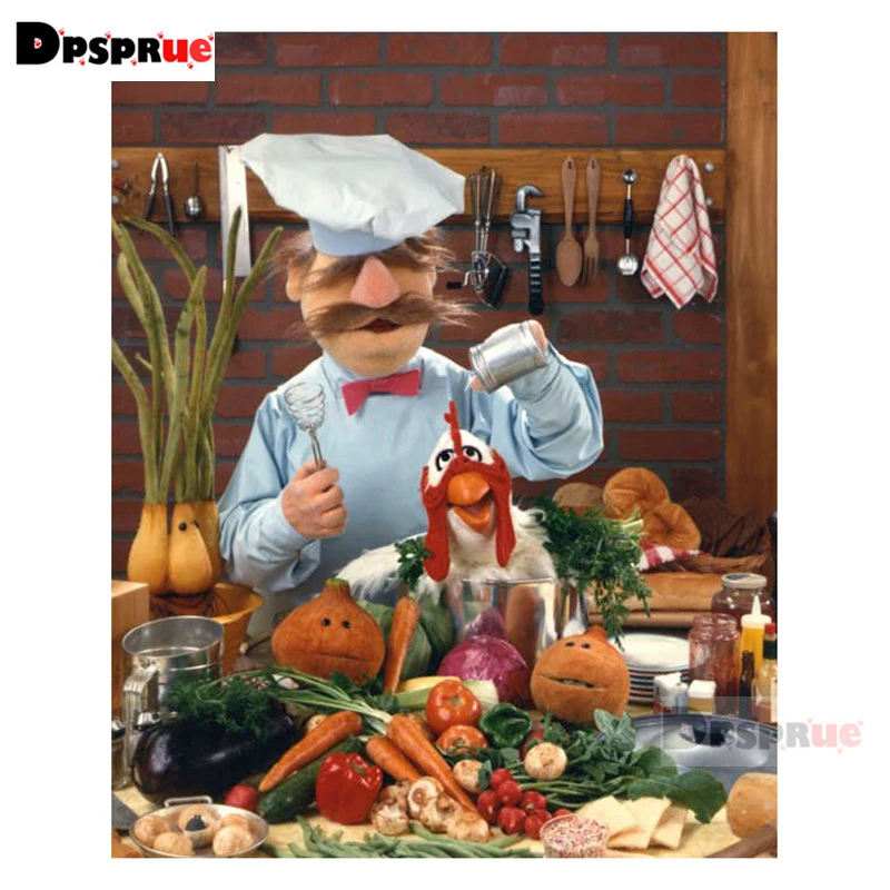 Dpsproue полная квадратная/круглая Алмазная картина вышивка крестиком 3D мультфильм