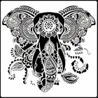 50*50 см размер ручные поделки животных форма в виде слона для трафареты для картин штамп фотоальбом Тисненая Бумага карты на дерево, ткань, настенный выключатель
