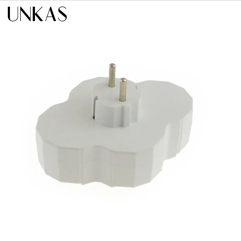 UNKAS четыре розетка Европейская Тип конверсионная вилка для детей от 1 до 4 способ