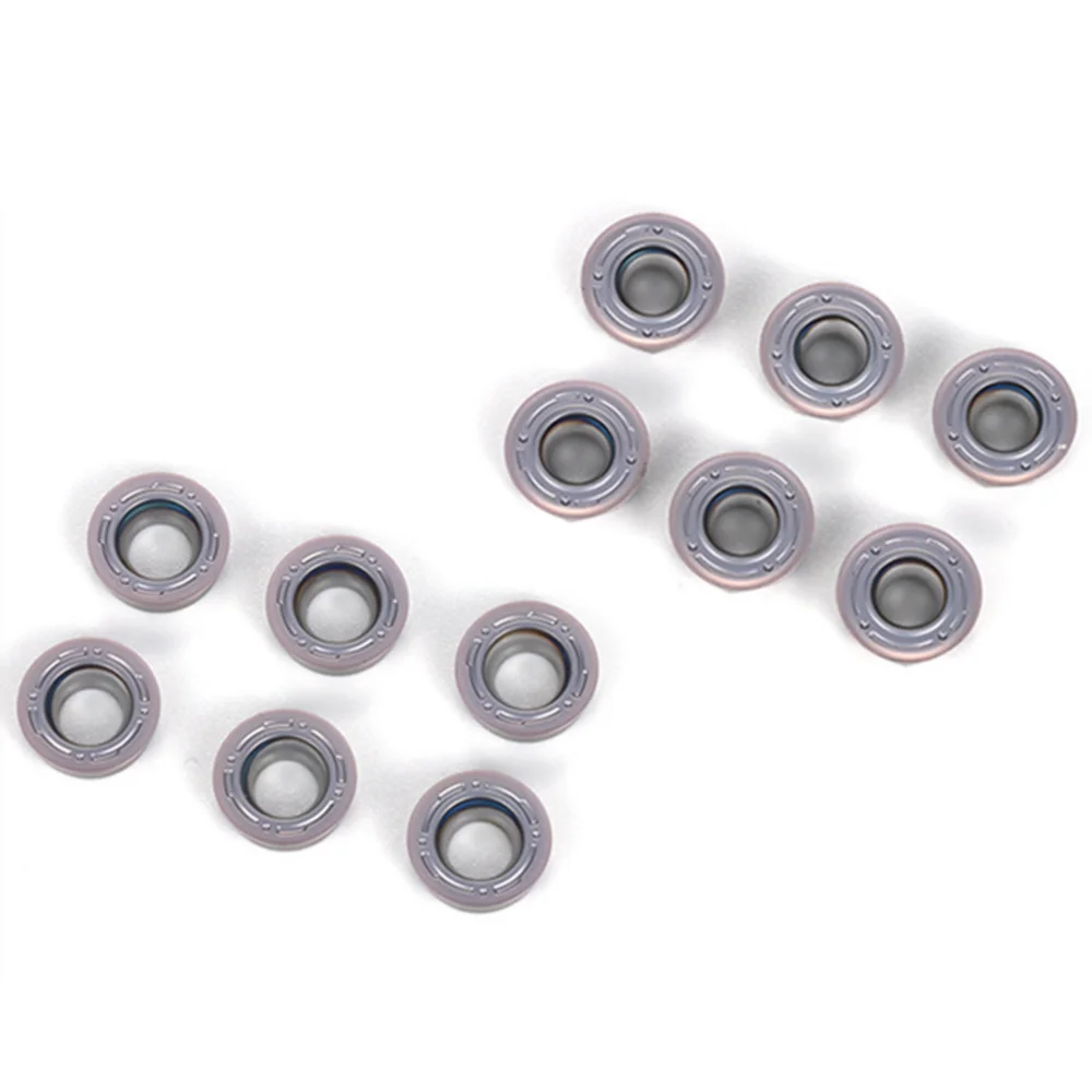 Набор токарных пластин комплект из 10 твердосплавных втулок RPMT10T3MO F для фрезерных