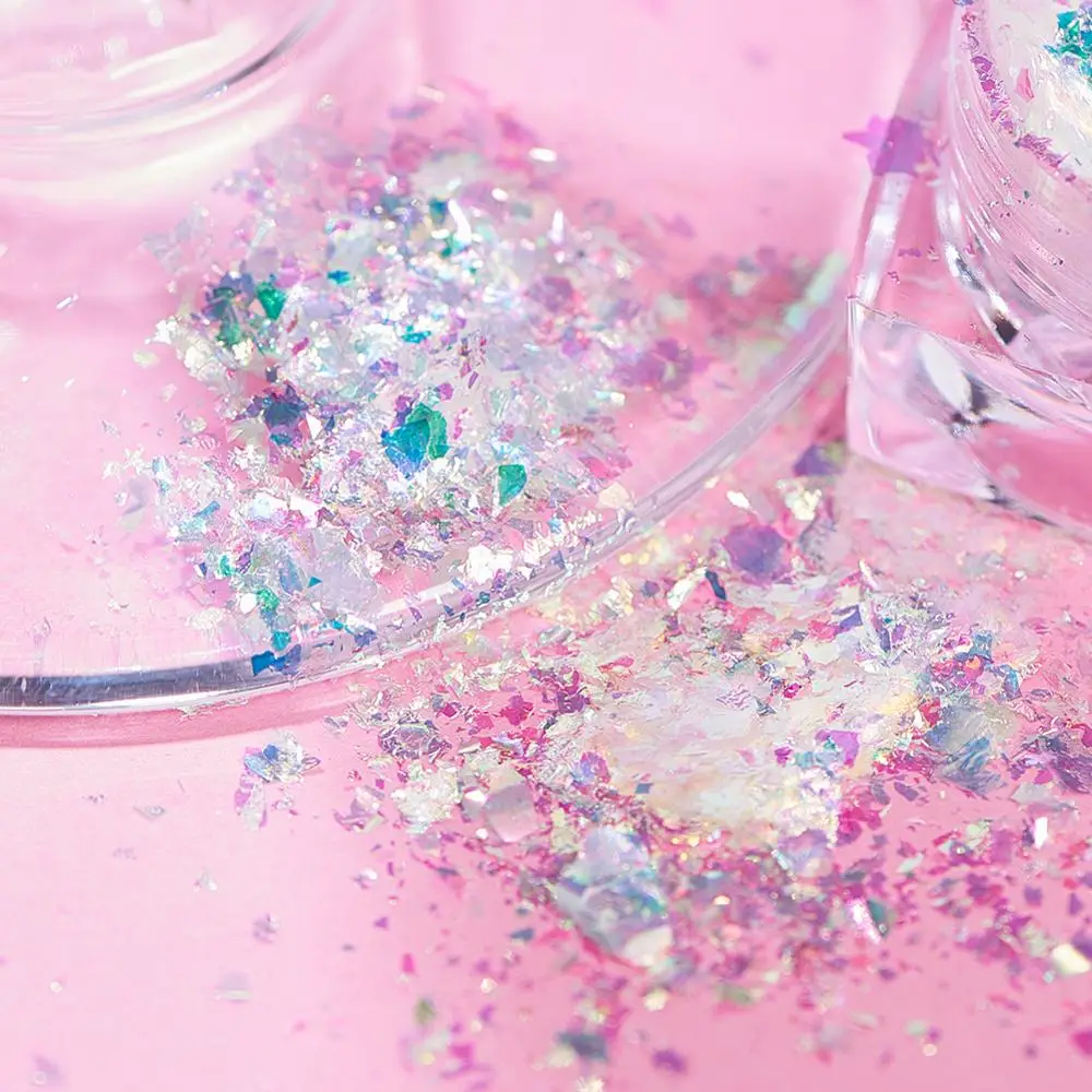 Прозрачное зеркало для ногтей Блестящий Порошок мазцинг гель лак пигмент