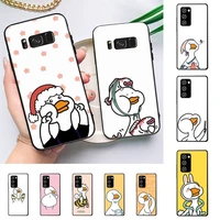 cartoon duck phone case for samsung galaxy note10pro note20ultra note20 note10lite m30s capa
