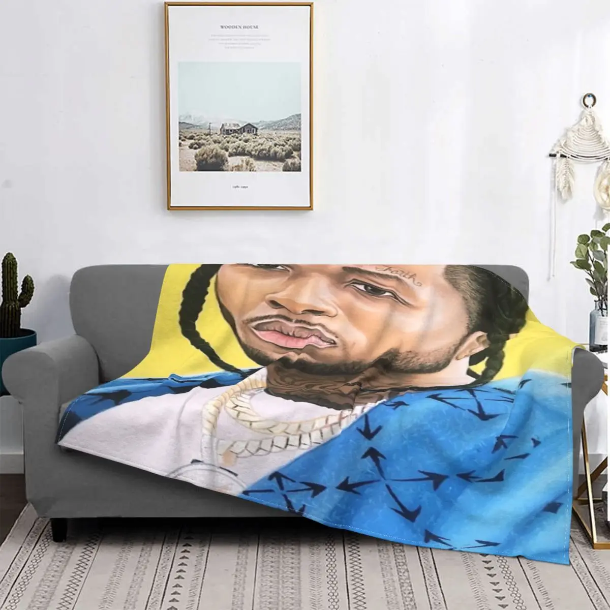 

Manta de humo Pop Real, a cuadros colcha para cama, sofa, manta a cuadros