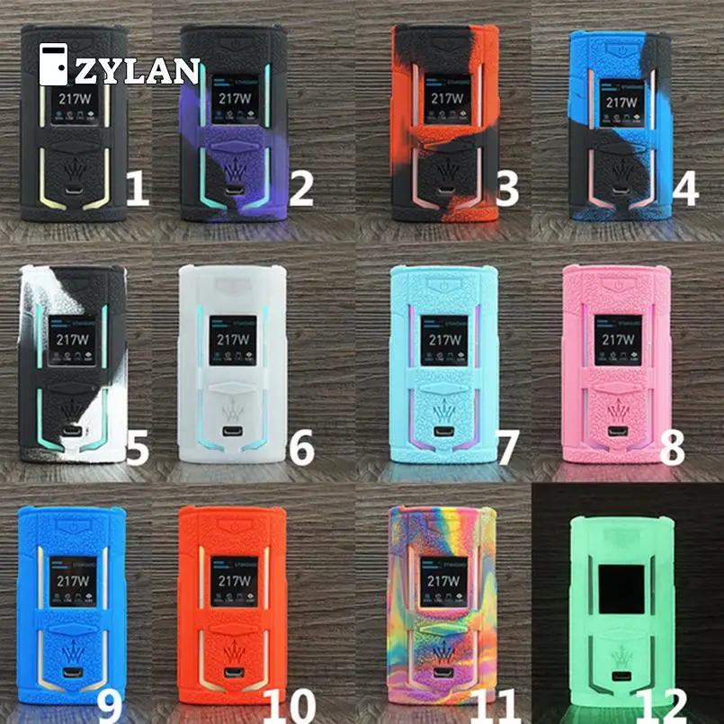 

ZYLAN Case for VooPoo X217 217W TC Box Mod Protective Silicone Sleeve Full Cover for VOOPOO Woody X217 Vape