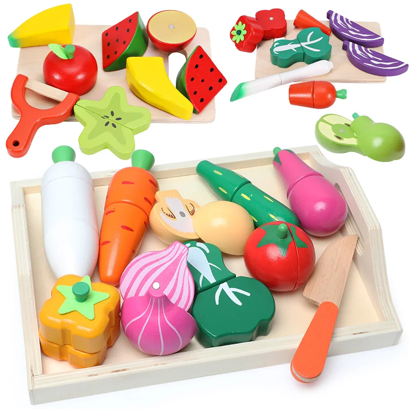 

Новинка 2021, имитация серии «кухня», игрушки, фрукты, овощи, деревянные игрушки, Классическая игра, Детский развивающий подарок, игрушки для и...