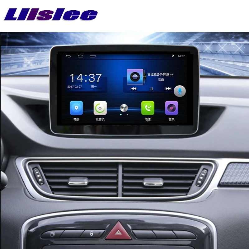 Автомобильный мультимедийный экран LiisLee для Peugeot 308 T7 2008 ~ 2013 GPS карта Wi Fi аудио