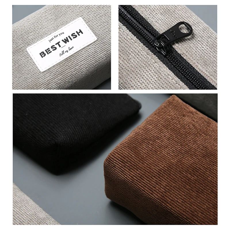 Стационарные школьные пенсильковые футляры для карандашей сумочка на молнии