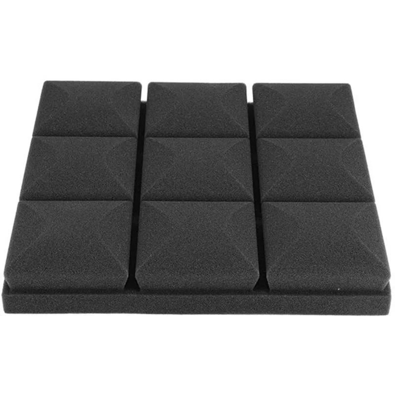 5 шт. Акустические панели студии Звукоизоляционные клинья из пенопласта для поглощения звука с дизайном 9 блоков гриба.