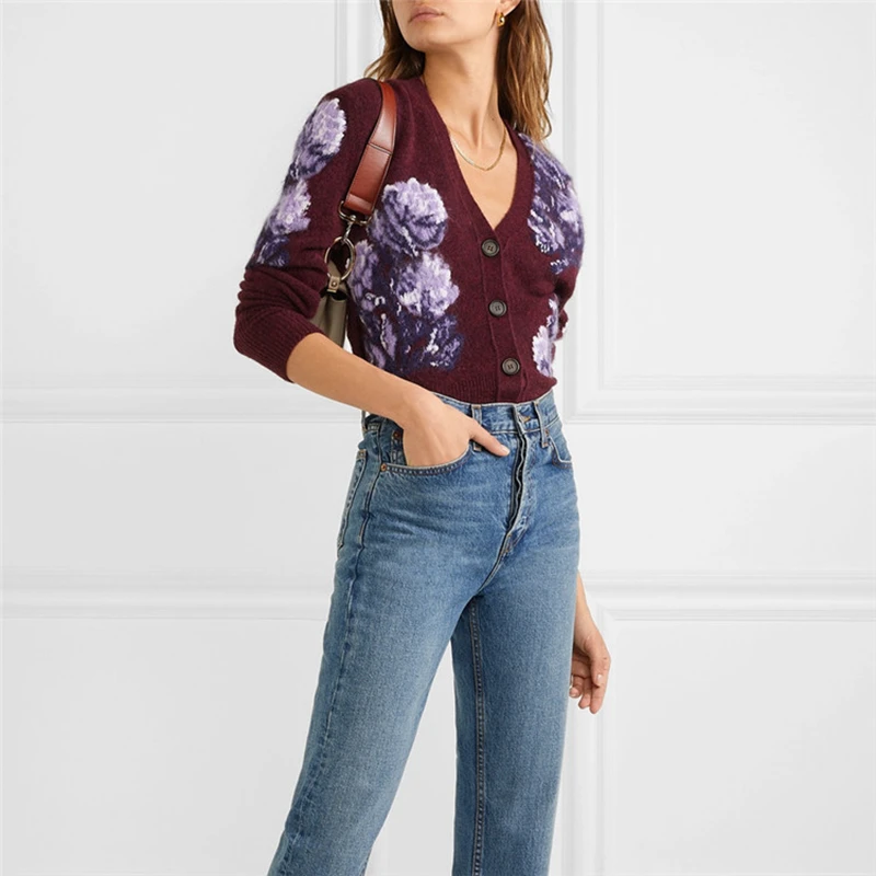 2019 Autumn Designer Women’s Sweater Cardigan Women Long Sleeve Female Knitted Jack Ladies Sweaters Winter Clothes Fashion |