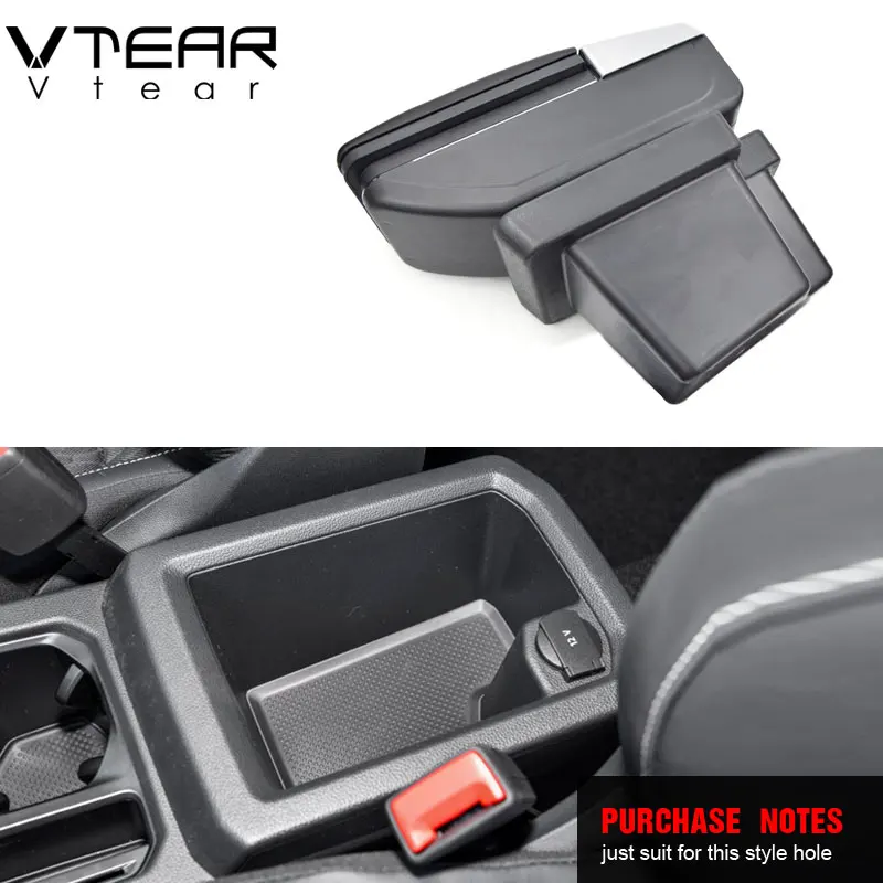 Vtear для VW Tiguan Allspace подлокотник коробка вращающийся подлокотник USB автомобильный стиль хранения центральная консоль модификация авто аксессуары