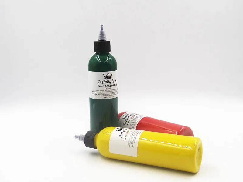 

250ml/bottle new design professional tattoo paint set permanent makeup 1 ounce bottle tattoo ink 3D body art painting beauty set