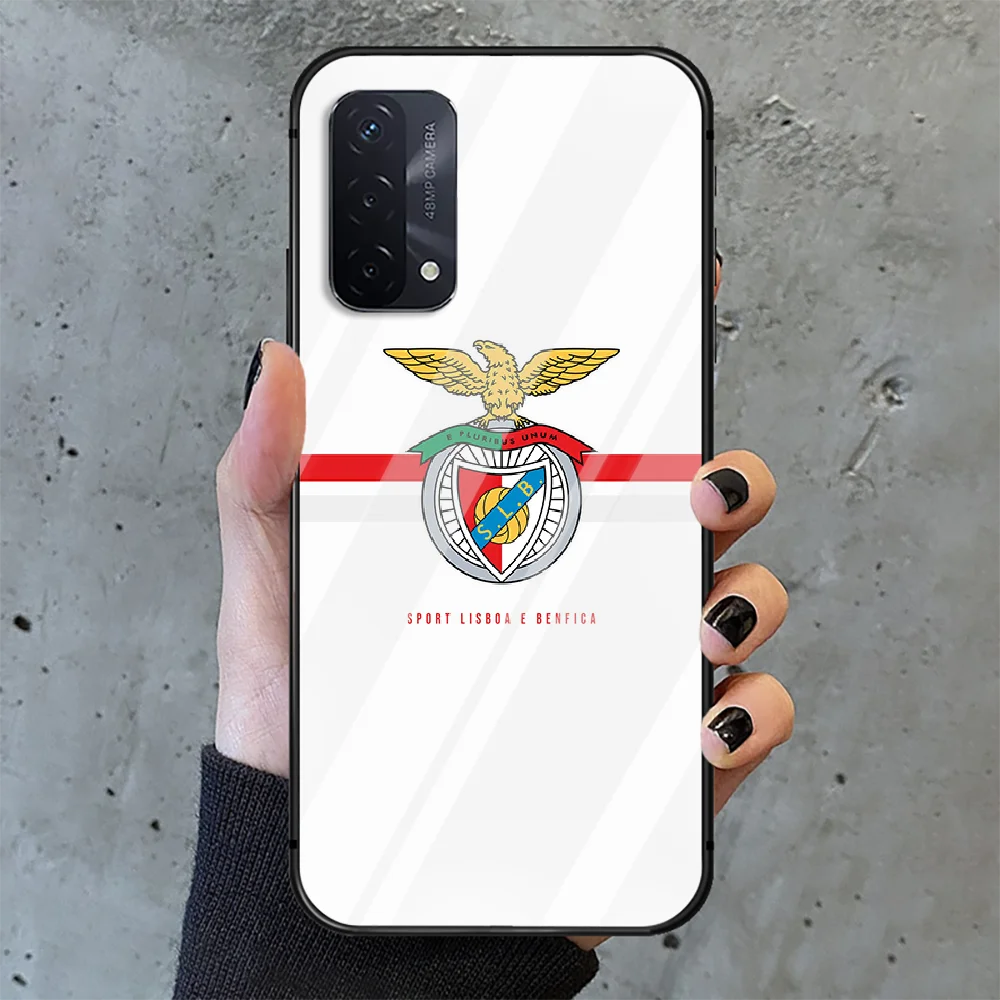 

Portugal football Benfica Phone Tempered Glass Case Cover For oppo realme find a x c xt gt 2 53 3 6 7 50 11 i Pro 4g 5g Painting