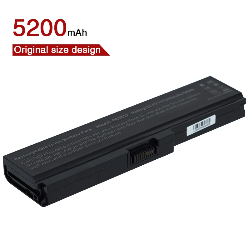 Оригинал высокое Ёмкость ноутбук Батарея 6 ячеек PA3817 для TOSHIBA L645 L655 L700 L730 L735 L740 L745