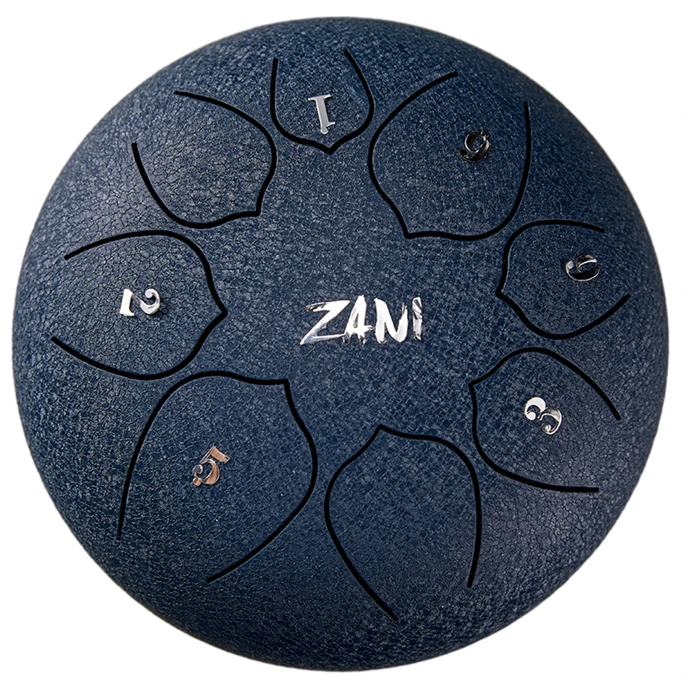 

6 Inch 8 Tune Steel Tongue Drum Tounge Pan Drum Meditation Hand Pan Drum with Drumsticks Carrying Bag Percussion Handpan