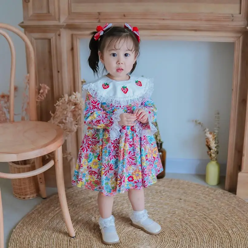 Одежда для маленьких девочек летнее новое платье в испанском стиле милое