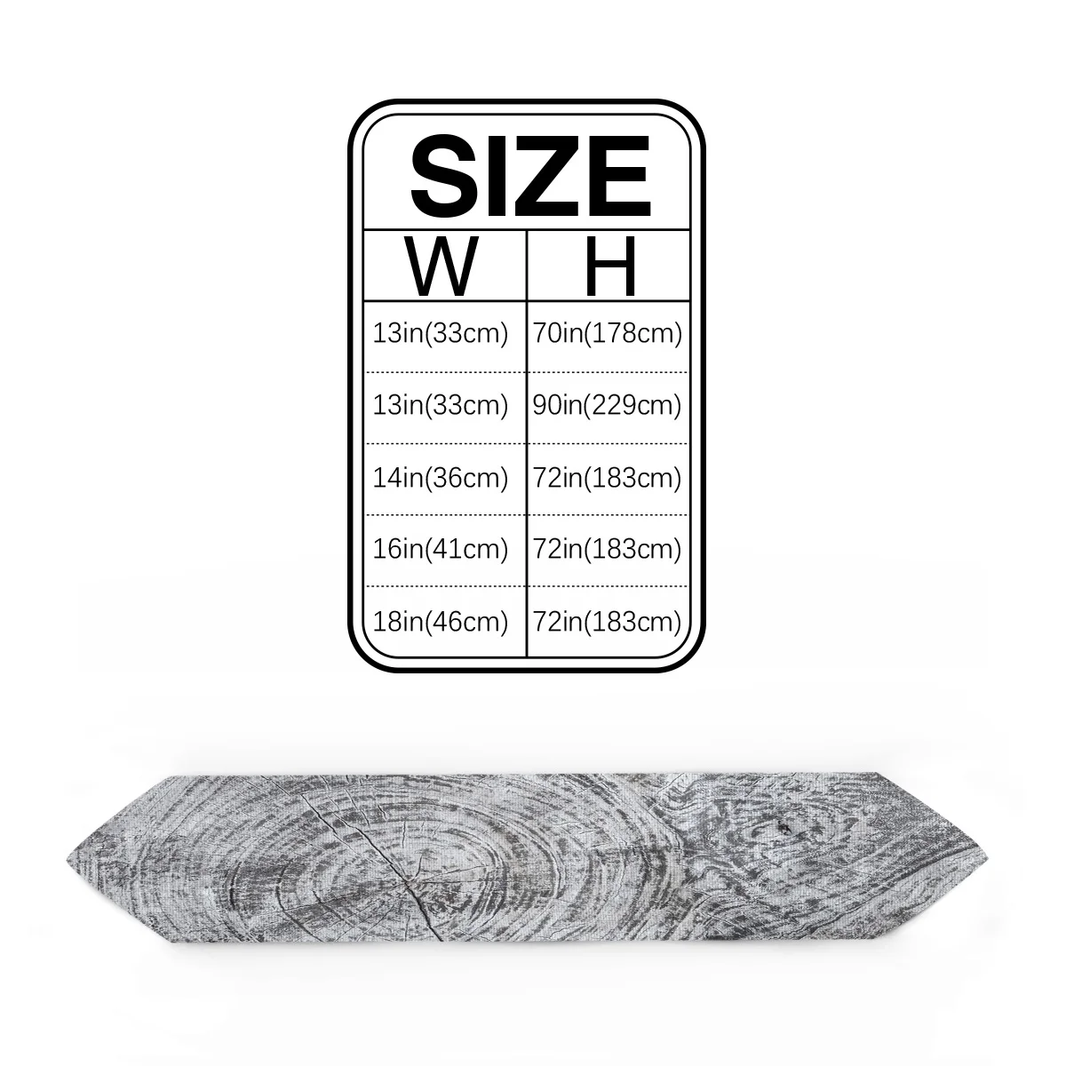 Настольная дорожка s Современная винтажная деревянная текстура трещины скатерти