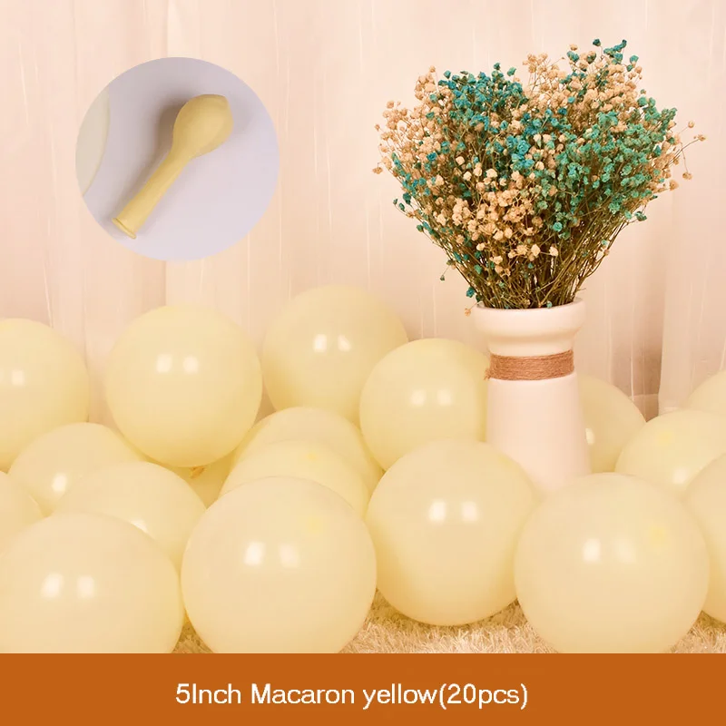 Macaron Yellow DIY прозрачный латексный шар в коробке, детские блоки любви для мальчиков и девочек, украшение для свадьбы, дня рождения, вечеринки - Цвет: Macaron Yellow