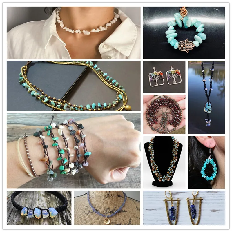 Гравия чип каменные бусины натуральный драгоценный камень авантюрин Бусины