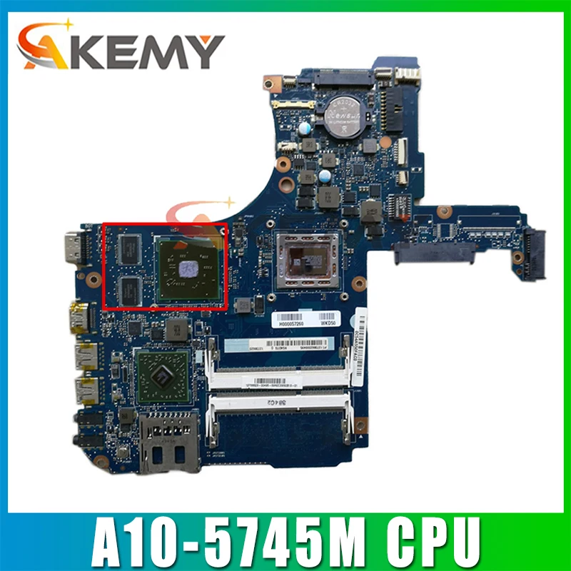 

AKEMY Original H000057260 laptop motherboard For toshiba Satellite L50D-A L50D A10-5745M CPU DDR3L Mainboard