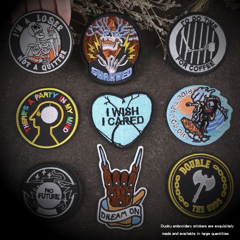 

Embroidered Clothing Accessories Luggage Accessories Cloth Badge Heat Transfer Embroidery Cloth Patch Stickers