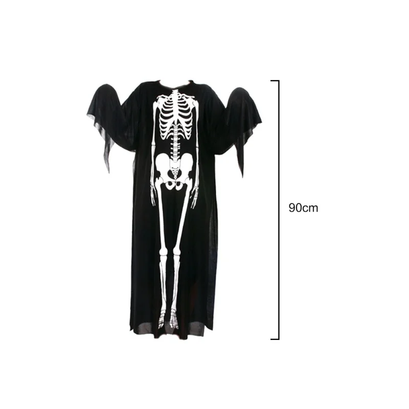 Хэллоуин призрак Халаты Костюмы череп комбинезон со скелетом страшная маска